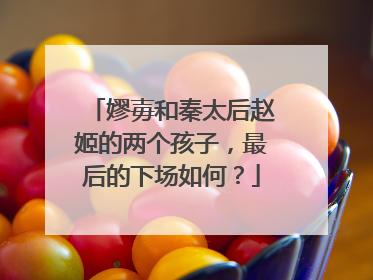 嫪毐和秦太后赵姬的两个孩子,最后的下场如何?