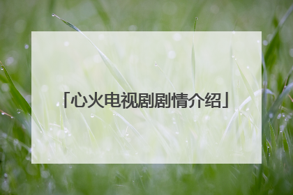 心火电视剧剧情介绍