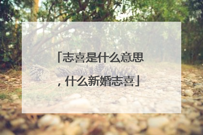 志喜是什么意思，什么新婚志喜