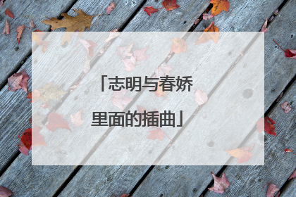 志明与春娇里面的插曲