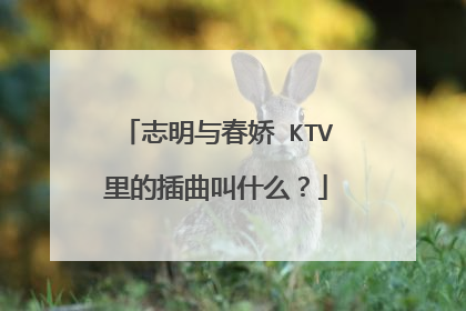 志明与春娇 KTV里的插曲叫什么?