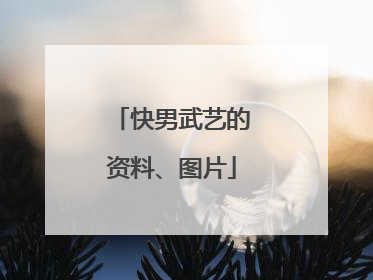 快男武艺的资料、图片