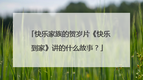 快乐家族的贺岁片《快乐到家》讲的什么故事？