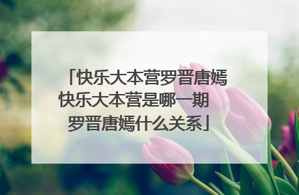 快乐大本营罗晋唐嫣快乐大本营是哪一期 罗晋唐嫣什么关系
