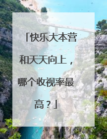 快乐大本营和天天向上,哪个收视率最高?