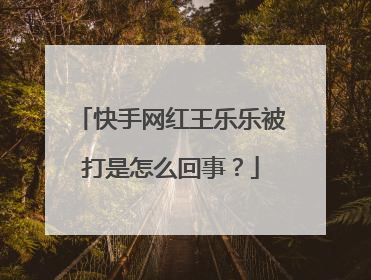 快手网红王乐乐被打是怎么回事?