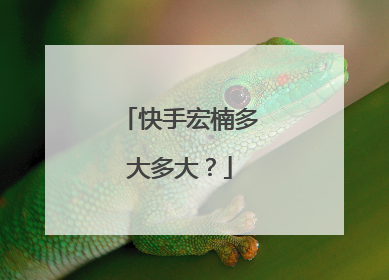 快手宏楠多大多大?