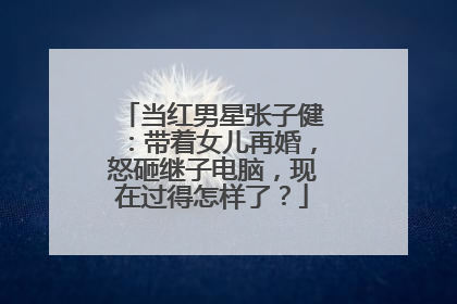 当红男星张子健：带着女儿再婚，怒砸继子电脑，现在过得怎样了？