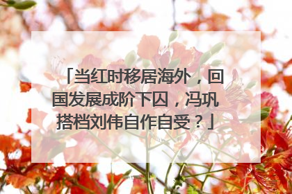 当红时移居海外，回国发展成阶下囚，冯巩搭档刘伟自作自受？