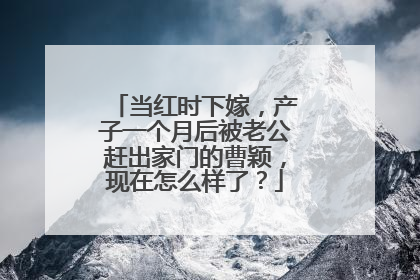 当红时下嫁，产子一个月后被老公赶出家门的曹颖，现在怎么样了？