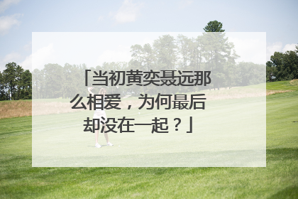 当初黄奕聂远那么相爱,为何最后却没在一起?