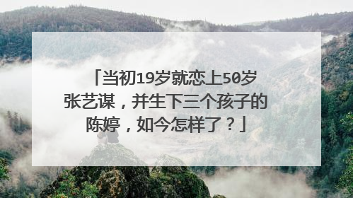 当初19岁就恋上50岁张艺谋，并生下三个孩子的陈婷，如今怎样了？