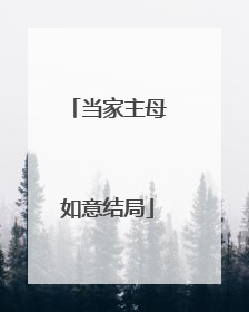 当家主母如意结局