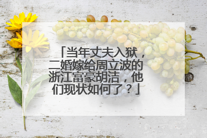 当年丈夫入狱,二婚嫁给周立波的浙江富豪胡洁,他们现状如何了?