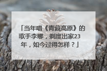 当年唱《青藏高原》的歌手李娜，剃度出家23年，如今过得怎样？