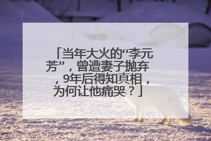 当年大火的“李元芳”，曾遭妻子抛弃，9年后得知真相，为何让他痛哭？