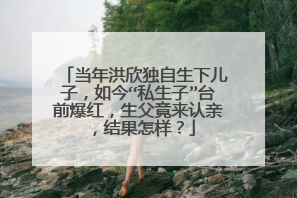 当年洪欣独自生下儿子，如今“私生子”台前爆红，生父竟来认亲，结果怎样？