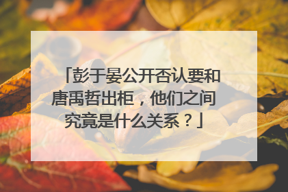 彭于晏公开否认要和唐禹哲出柜,他们之间究竟是什么关系?