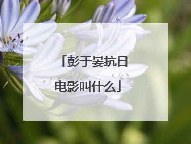 彭于晏抗日电影叫什么