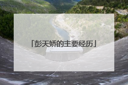 彭天娇的主要经历