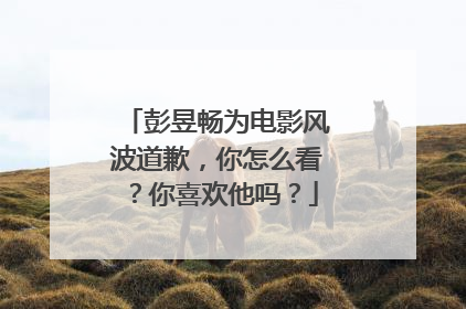 彭昱畅为电影风波道歉,你怎么看?你喜欢他吗?