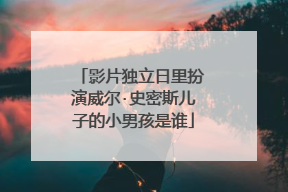 影片独立日里扮演威尔·史密斯儿子的小男孩是谁