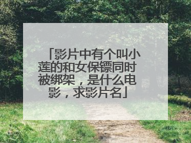 影片中有个叫小莲的和女保镖同时被绑架,是什么电影,求影片名