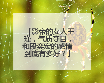 影帝的女人王瑾,气质夺目,和段奕宏的感情到底有多好?