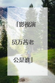 影视演员万茜老公是谁