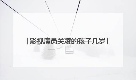 影视演员关凌的孩子几岁