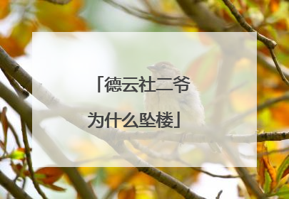 德云社二爷为什么坠楼