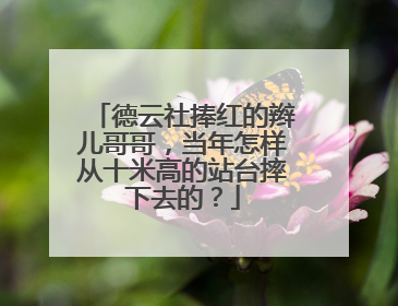 德云社捧红的辫儿哥哥，当年怎样从十米高的站台摔下去的？