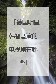 德国明星韩智慧演的电视剧有哪些