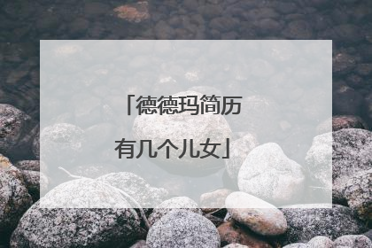 德德玛简历有几个儿女