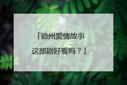 德州爱情故事 这部剧好看吗？