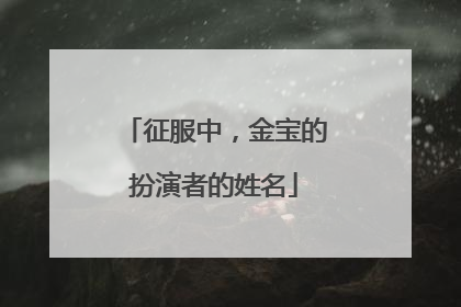 征服中，金宝的扮演者的姓名