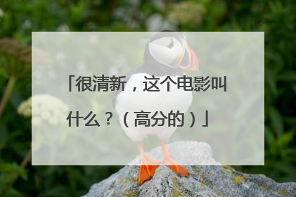 很清新，这个电影叫什么？（高分的）