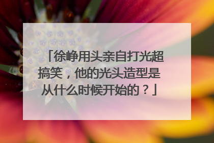 徐峥用头亲自打光超搞笑,他的光头造型是从什么时候开始的?