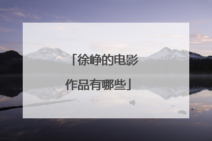 徐峥的电影作品有哪些