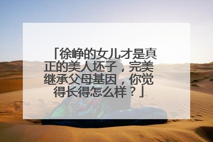 徐峥的女儿才是真正的美人坯子，完美继承父母基因，你觉得长得怎么样？