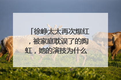 徐峥太太再次爆红，被家庭耽误了的陶虹，她的演技为什么能让人惊叹？