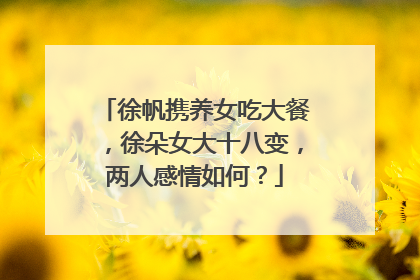 徐帆携养女吃大餐,徐朵女大十八变,两人感情如何?