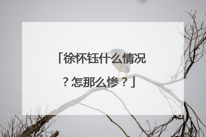 徐怀钰什么情况？怎那么惨？