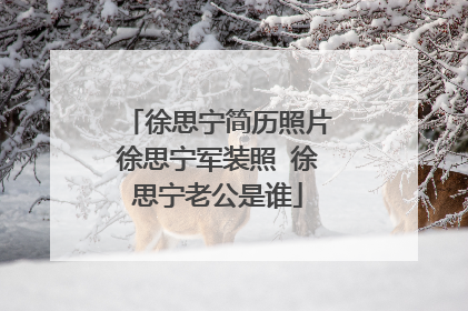 徐思宁简历照片徐思宁军装照 徐思宁老公是谁