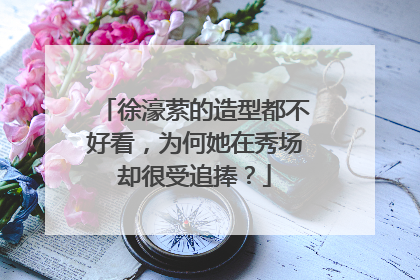 徐濠萦的造型都不好看,为何她在秀场却很受追捧?