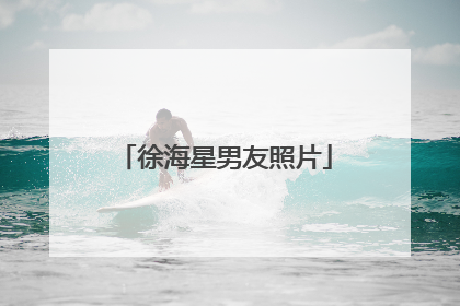 徐海星男友照片