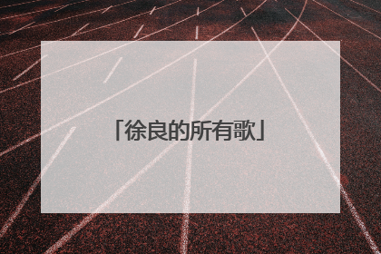 徐良的所有歌