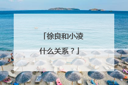 徐良和小凌什么关系？