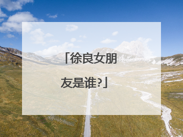 徐良女朋友是谁?