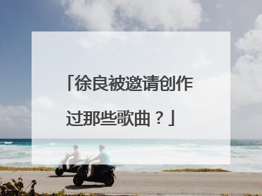 徐良被邀请创作过那些歌曲?